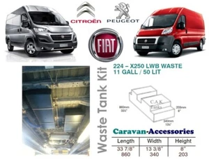 50 L Underslung Waste Water Tank Kit Ducato, Boxer, Relay Campervan Motorhome - Picture 1 of 3