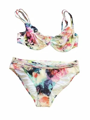 MARYAN MEHLHORN Colorido 2 Piezas Bikini Bañador Traje de Baño Damas Talla 10 D Copa Foto 1 de 4