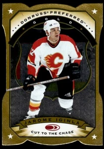 1997-98 Donruss Preferred GOLD DIE CUT Jarome Iginla Calgary Flames #17 - Picture 1 of 2