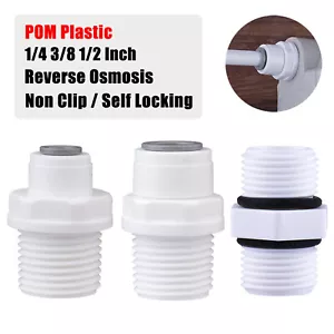 Accesorios de filtro de agua de 1/4” 3/8” Stright conexión rápida macho adaptador de rosca RO - Imagen 1 de 18