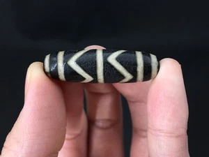 Magic Power alter Achat *Wasserwelle* dZi Perlen Anhänger Q8 - Bild 1 von 8