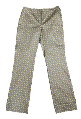Sigrid Olsen Pants Womens Size 6 Geometric Retro Print Straight Leg NEW *FLAW - Image 1 of 4