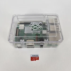 CanaKit Raspberry Pi 3 B+ (B Plus) with Premium Clear Case and 32GB SD Card - Afbeelding 1 van 10