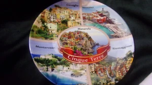 CINQUE TERRE ITALY 8" SOUVENIR PLATE - Picture 1 of 7
