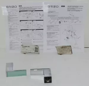 Brizo H5381PC Widespread WC Bidet Grün Glas Hebelgriff Kit Grade B - Bild 1 von 7