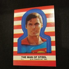 1983 Topps Superman III Sticker The Man of Steel #1 DC COMICS 👉FREE SHIPPING 👈