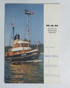 I130213 144/crt Depliant Pubblicitario in francese - MAN moteurs marins - Picture 1 of 3