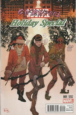 GWENPOOL HOLIDAY SPECIAL #1 (2015) JAMES HARREN 'DEADPOOL' VARIANT ~ UNREAD NM - Image 1 of 4