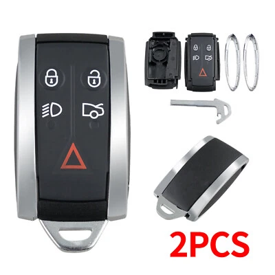 Reemplazo de 2 piezas para Jaguar XF XK XKR 2009 2010 2011 2012 Mando a distancia Llavero Carcasa Estuche Foto 1 de 4