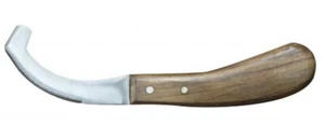 ¡Nuevo! Cuchillo BOT de acero inoxidable con mango de madera Para patas de caballo Eliminación de huevos de bot - Imagen 1 de 1