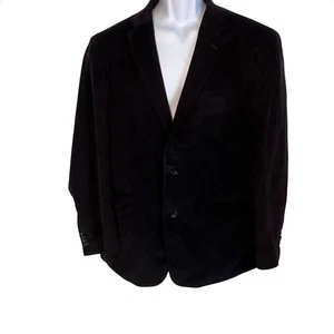 Tommy Hilfiger Sportjacke Herren 42 Schwarz Cord 2Knopf vorne Doppelschlitz  - Bild 1 von 13