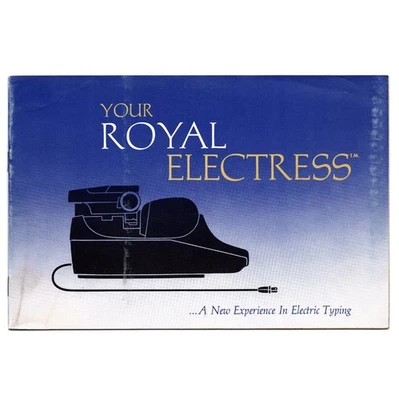 Manual de instrucciones ORIGINAL para máquina de escribir Royal Electress eléctrica McBee usuario Foto 1 de 4