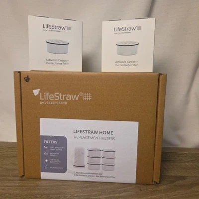 New LifeStraw Home Replacement Filters 6 Pack + Membrane Filter Kit Vestergaard - Image 1 of 3