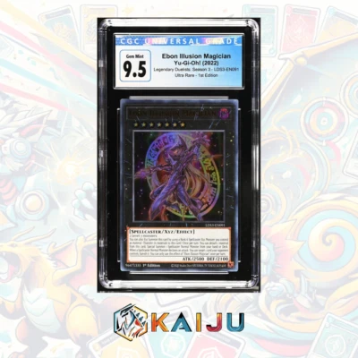 Yugioh! Ebon Illusion Magician LDS3-EN091 Ultra Rare 1st Edition GMT CGC 10 - Image 1 of 3