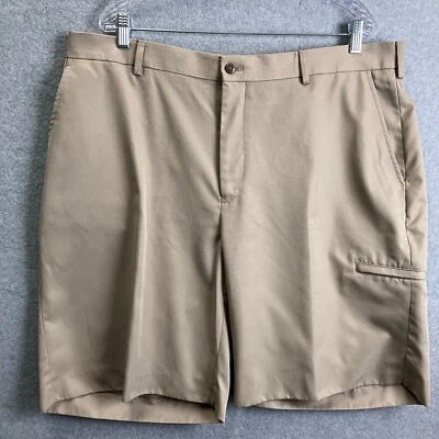 Pantalones Cortos de Golf Alan River Para Hombre Talla 40x9.5 Plisados Delanteros Caqui Beige Foto 1 de 4