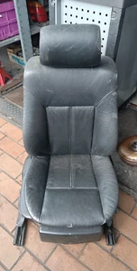 Original BMW 5er E39 Beifahrersitz Sitz Beifahrer Leder Schwarz vorne rechts - Bild 1 von 6