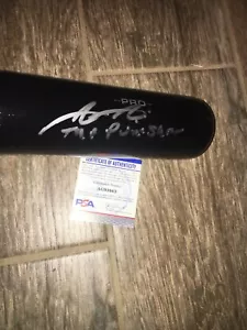 Aristides Aquino The Punisher Chunichi Dragons Signed Baseball Bat PSA DNA - Picture 1 of 2
