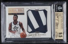 2017 National Treasures 22/25 Donovan Mitchell BGS 9.5 GEM MINT Rookie Patch RC