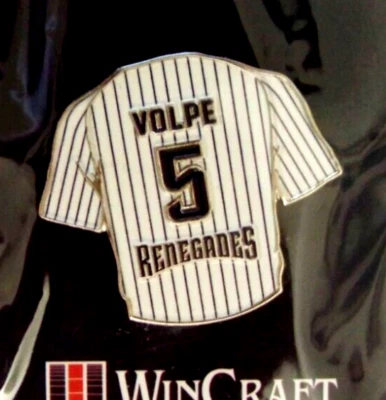 Anthony Volpe Renegades #5 jersey pin Yankees High A affiliate MiLB c46073 - Image 1 of 4