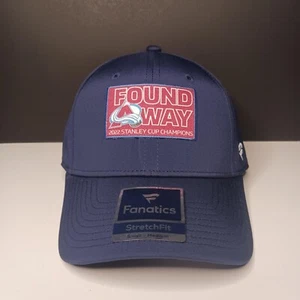Gorra Fanatics Colorado Avalanche ajustada azul NHL Find A Way Stanley Cup - Imagen 1 de 12