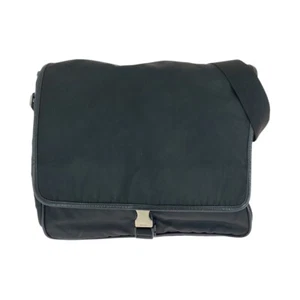 PRADA Tessuto Triangle with logo V166 Shoulder Bag Messenger Bag Black Nylon - Picture 1 of 10