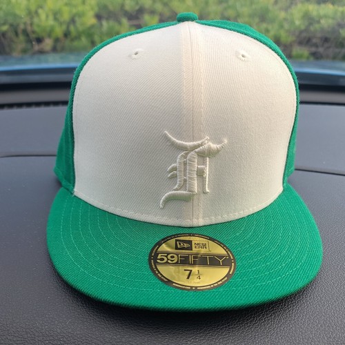 Cappello aderente NEW ERA x FOG Fear of God 59FIFTY verde club 7 1 4 limitato ESCLUSIVO