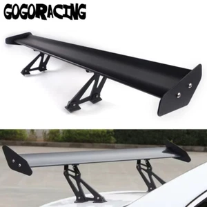 Universal 53" Aluminum Black Adjustable GT-Style Rear Car Trunk Spoiler Wing - Picture 1 of 11