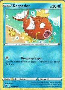 Pokemon Card SWSH02 Clash of the Rebels No. 39/192 Magikarp German - Picture 1 of 1
