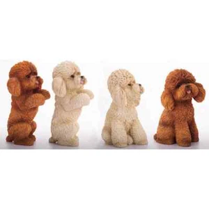2 piezas JXK Lindo Caniche Perro Mascota Animal Figura Cachorro Juguetes Modelo Adulto Niños Regalo de Navidad - Imagen 1 de 2