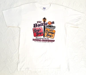 KANSAS JAYHAWKS 2003 The Battle On Bourbon Street Shirt Size LARGE White - Picture 1 of 8