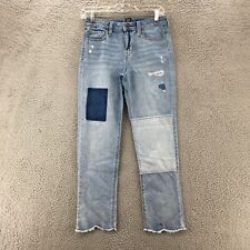 GAP Girlfriend Jeans Womens 14 Blue Light Wash Denim Mid Rise Zip Fly 5 Pockets