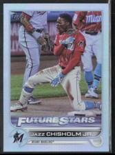 2022 Topps Series 1 Jazz Chisholm Jr. 6 Future Stars Rainbow Foil Miami Marlins
