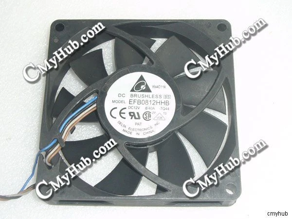 DELTA EFB0812HHB 7Q44 0.40A 8015 8CM 80mm 80x80x15mm 5Pin 4Wire Cooling Fan - Image 1 of 1