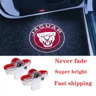 2Pcs LED HD Door Laser Courtesy Ghost Shadow Lights For Jaguar S-Type 1999-2008 - Image 1 of 4