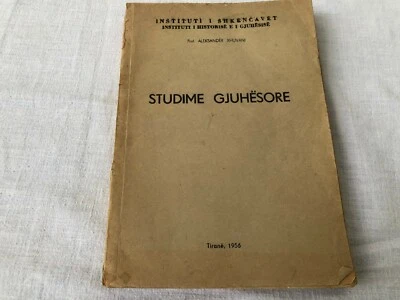 ALBANIAN LANGUAGE STUDYING BOOK 1956 BY PROF. ALEKSANDER XHUVANI  - Image 1 of 4