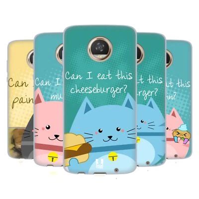 FUNDA DE GEL SUAVE HEAD CASE DESIGNS CURIOSOS GATOS PARA TELÉFONOS MOTOROLA Foto 1 de 4