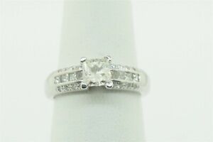 14K White Gold Women's Diamond Engagement Ring #22259