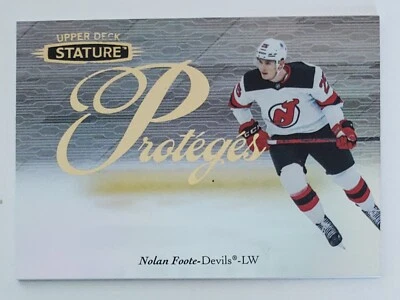 NOLAN FOOTE 2020-21 Upper Deck Stature Proteges Rookie #P-50 New Jersey Devils - Image 1 of 2