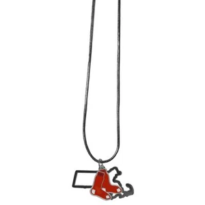 Boston Red Sox Necklace Chain with State Shape Charm CO - Picture 1 of 1