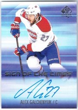 2015-16 Upper Deck SP Authentic Sign Of The Times ALEX GALCHENYUK #SOTT-AG Auto
