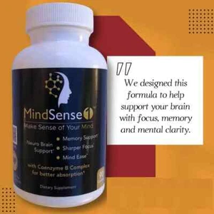 MindSense1 Nootropic Brain Support -✅Erhöhter Fokus + Gedächtnis -✅Clear Brain Fog - Bild 1 von 6