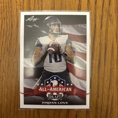 2020 Leaf Draft - All-American Jordan Love #71 (RC) - Image 1 of 2