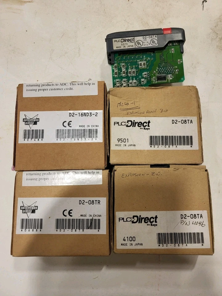 Módulos de salida directa/relé/entrada discreta Plc. D2-08TA, D2-08TR, D2-16ND3 Foto 1 de 4
