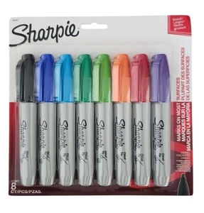 NEU Sharpie Permanentmarker 5,3 mm Keilspitze sortiert 8/Set 38250PP - Bild 1 von 1