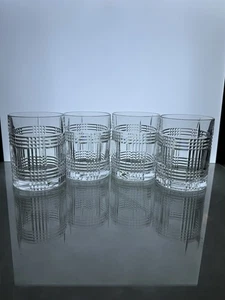Ralph Lauren Glen Plaid EXKLUSIV - 3 Vrt Cut Old Fashioned 4 1/8", 4er Set - Bild 1 von 3
