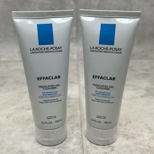 2 Pack! La Roche Posay Effaclar Medicated Gel Cleanser - 3.4 fl oz 04/2027 - Picture 1 of 4