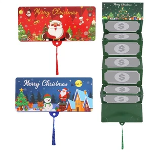 Weihnachten Geldkarten Geldkartenhalter Partybevorzugung Festlich faltbar - Bild 1 von 13