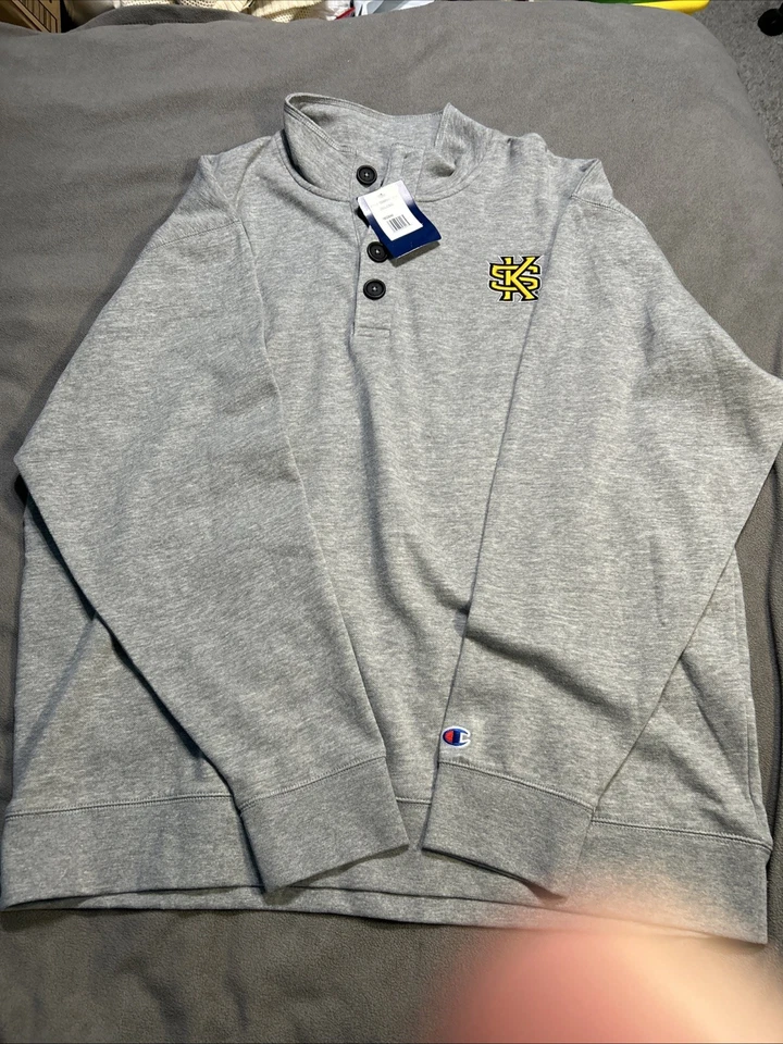 Quarter 纽扣灯夹克男式肯尼索州立大学 2XL 冠军 KSU 全新带标签 — 第 1/4 张图片
