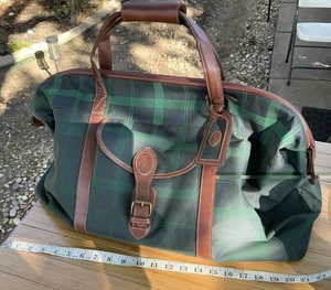 Borsone Ralph Lauren Polo Holiday blu verde classico RL a quadri nuovo con etichetta - Foto 1 di 8