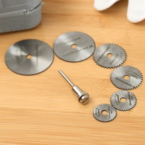 6Pcs High Speed Steel Saw Blade Set Carpentry Crafts Work Grinder Rotary Tool - Picture 1 of 8
